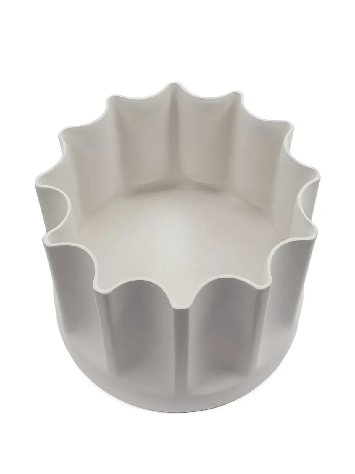 danese milano Bambù fluted vase - White - 画像2