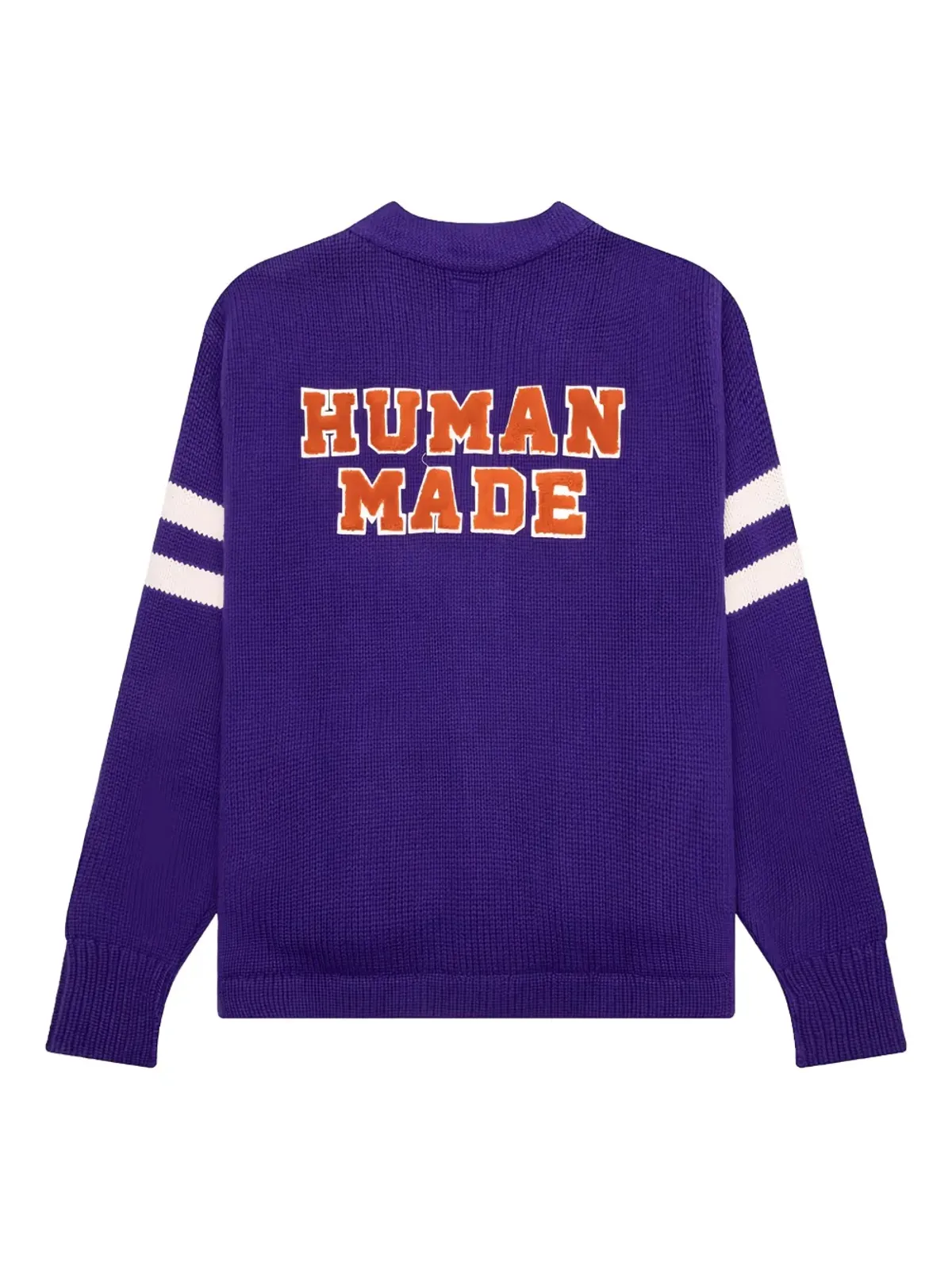 Human Made ラグビーパッチ ハートボタン カーディガン - パープル - 画像2