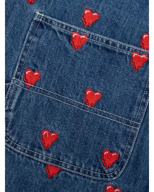 Emotionally Unavailable heart-pattern jeans - サムネイル2
