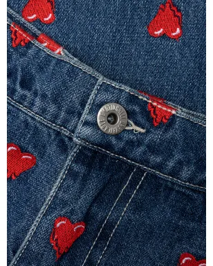 Emotionally Unavailable heart-pattern jeans - サムネイル3