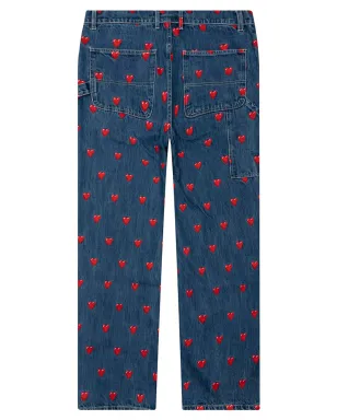 Emotionally Unavailable heart-pattern jeans - サムネイル4