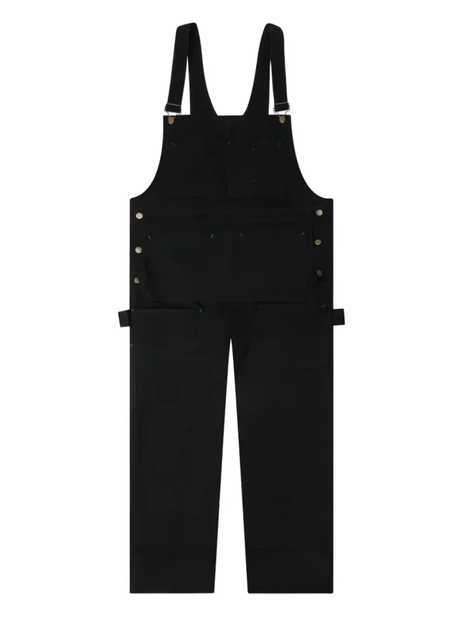 South2 West8 SOUTH2 WEST8 ブラックのキャンバス地ポケットオーバーオールの商品画像