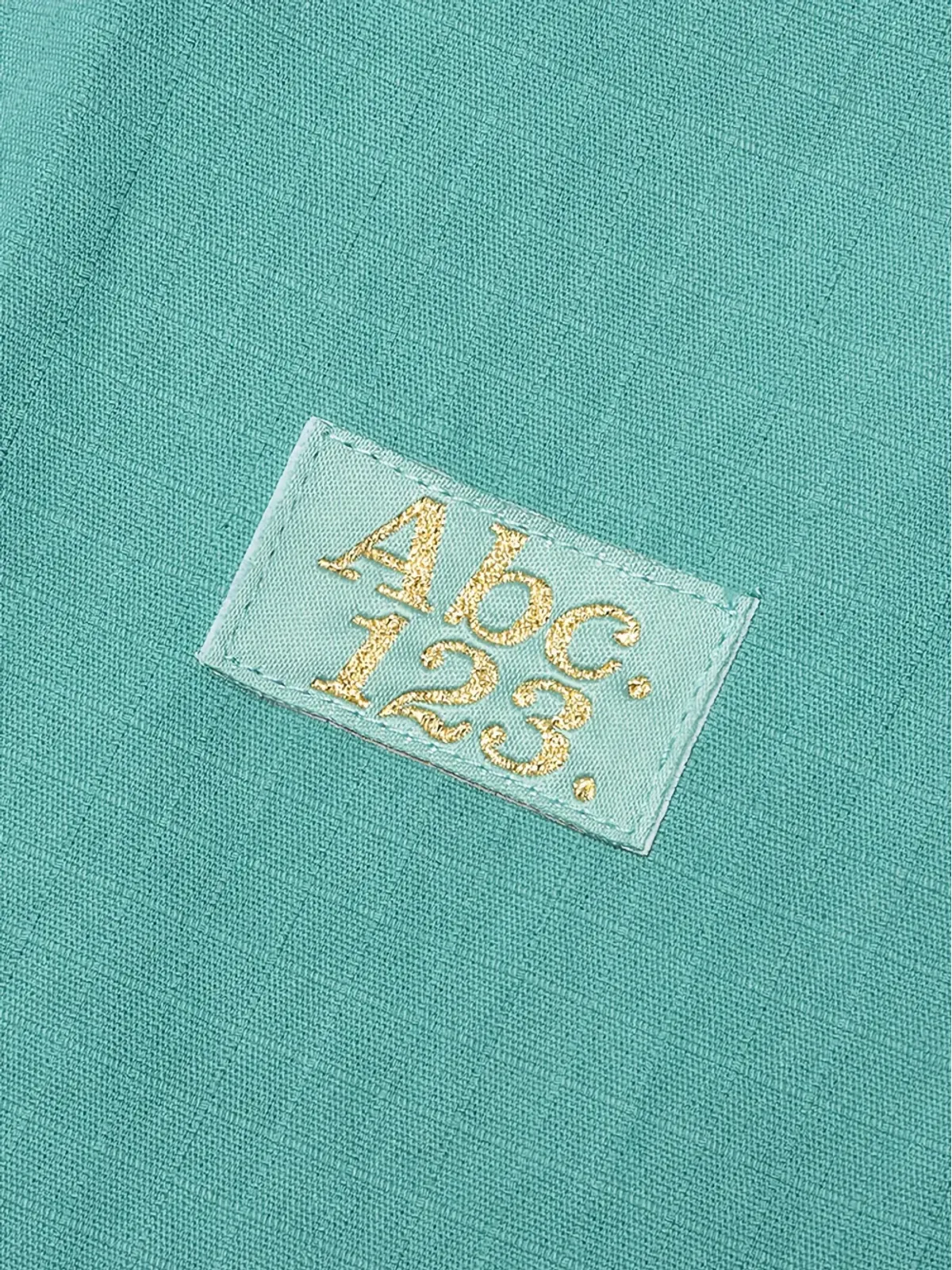 Advisory Board Crystals スタジオワーク アパタイト刺繍ナンバー ドローストリング トラウザー（ブルー） - 画像5