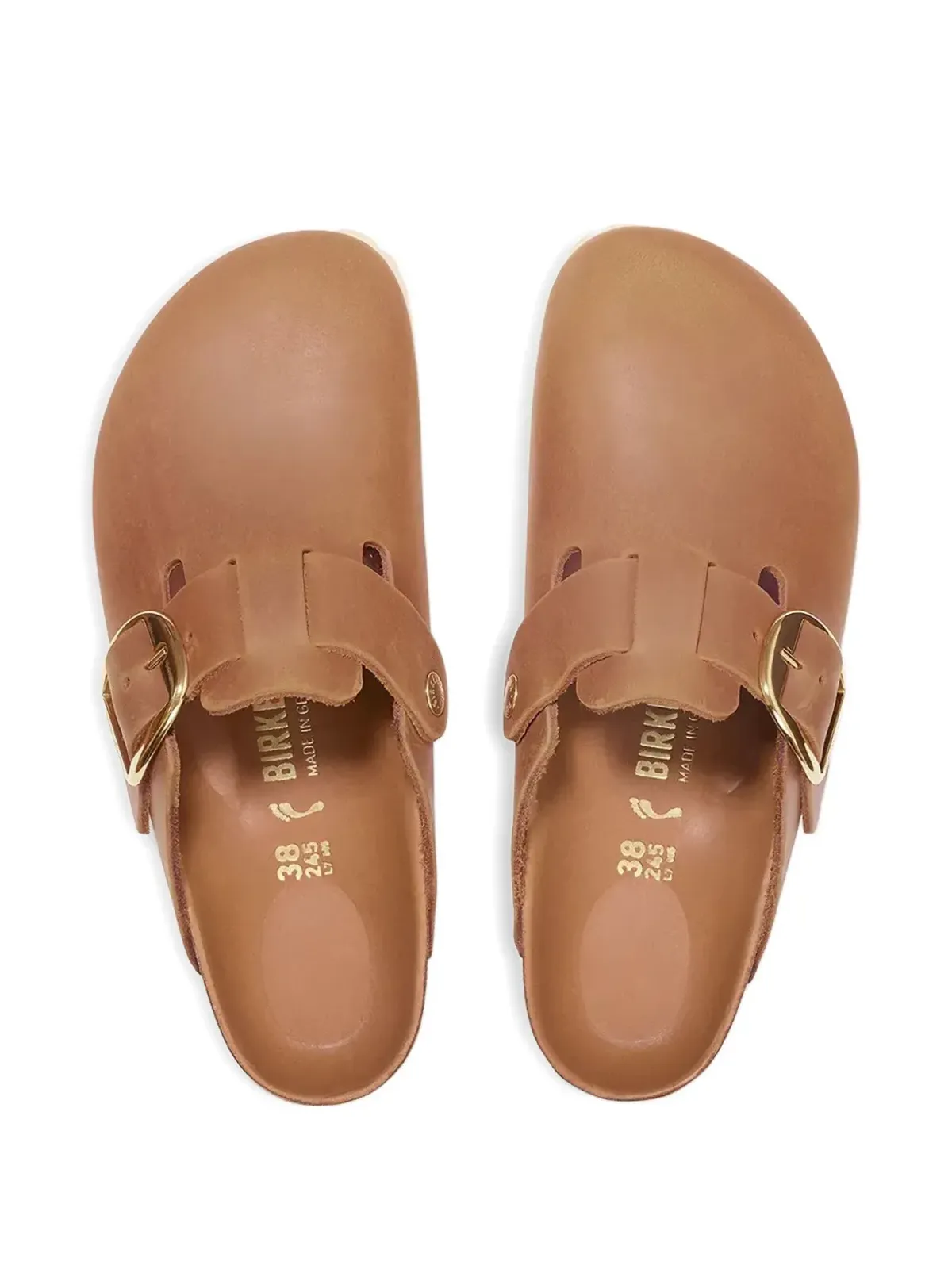 Birkenstock バックル付きレザー クロッグ - 画像3