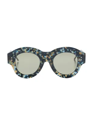 Thom Browne Eyewear べっ甲柄丸型サングラス - サムネイル1