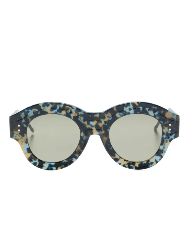 Thom Browne Eyewear Thom Browne Eyewear べっ甲柄丸型サングラスの商品画像