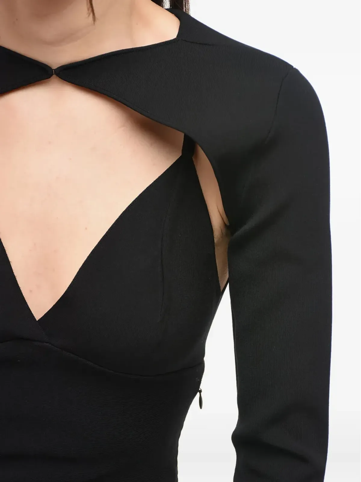 Roland Mouret 取り外し可能な袖付きミディドレス - 画像5