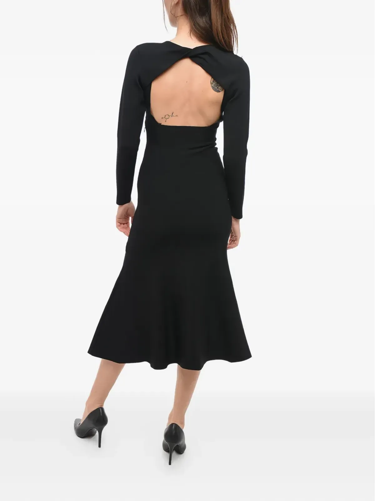Roland Mouret 取り外し可能な袖付きミディドレス - 画像3