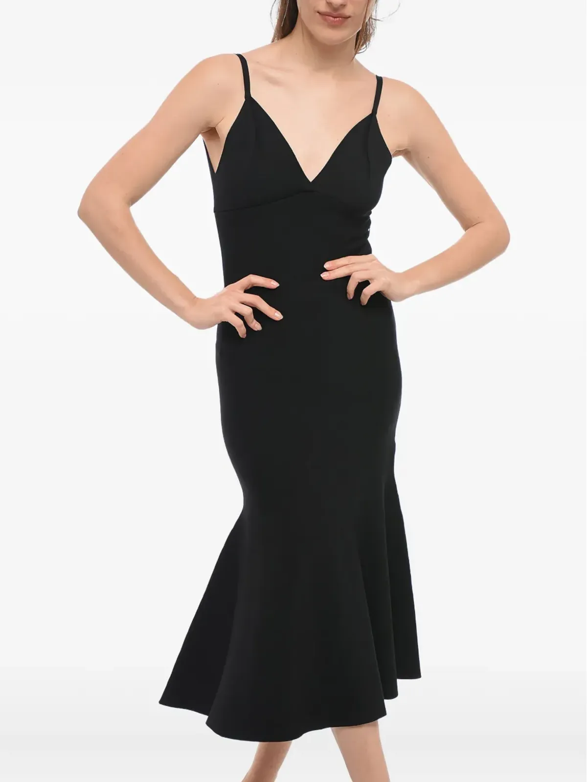 Roland Mouret 取り外し可能な袖付きミディドレス - 画像4