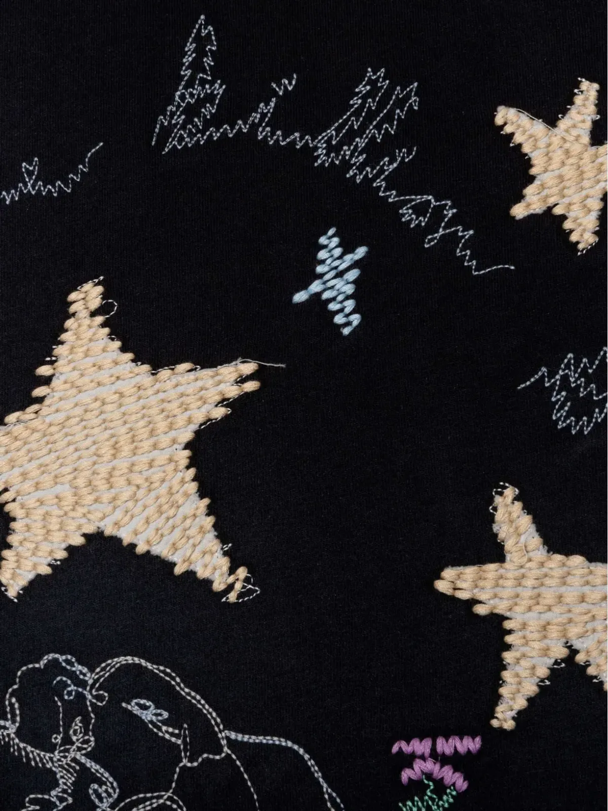Nahmias 星柄刺繍のTシャツ - 画像3