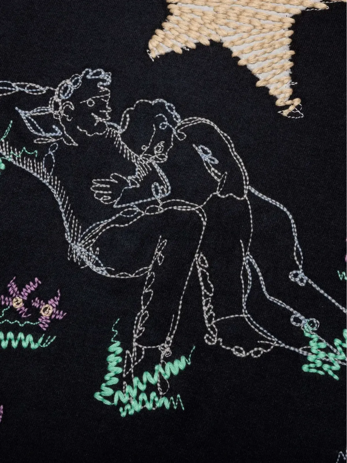 Nahmias 星柄刺繍のTシャツ - 画像4