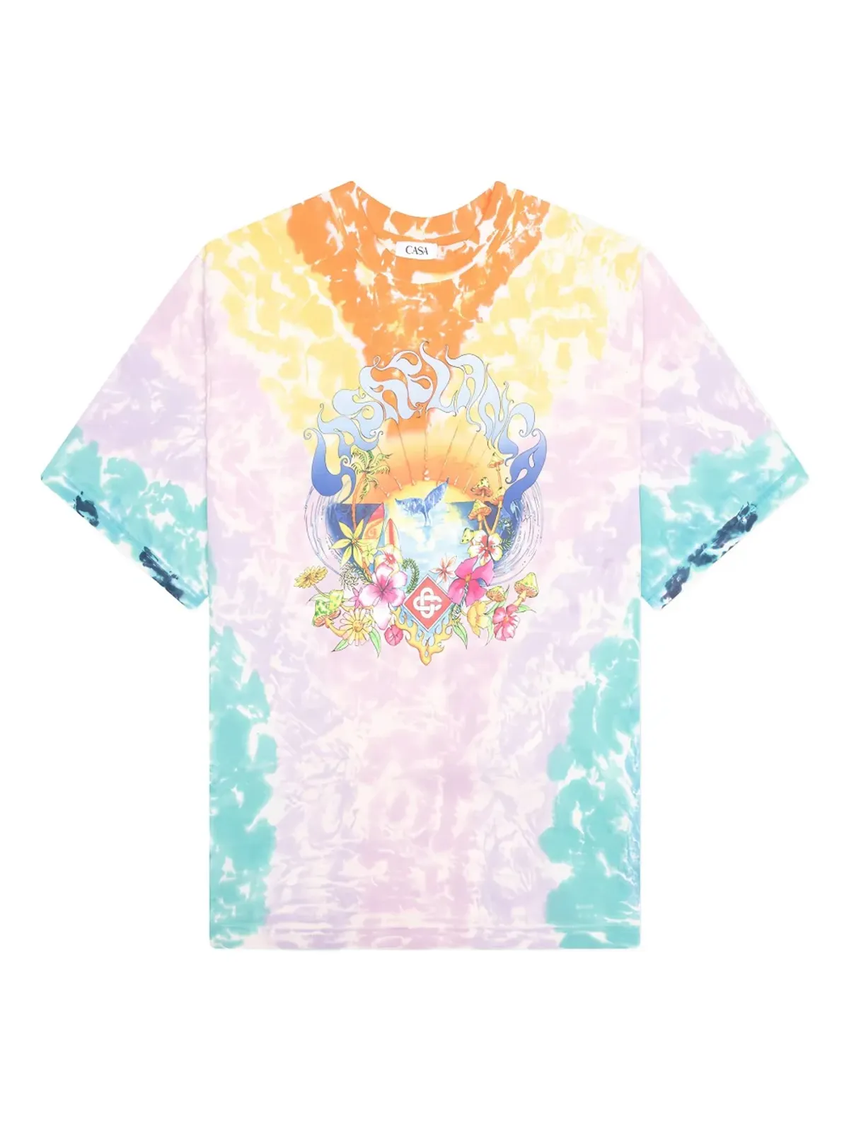 Casablanca Surf Trip tie-dye T-shirt - Purple - 画像1