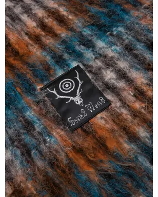 SOUTH2 WEST8 ブラウンのチェック柄ロゴパッチジャケット - サムネイル4