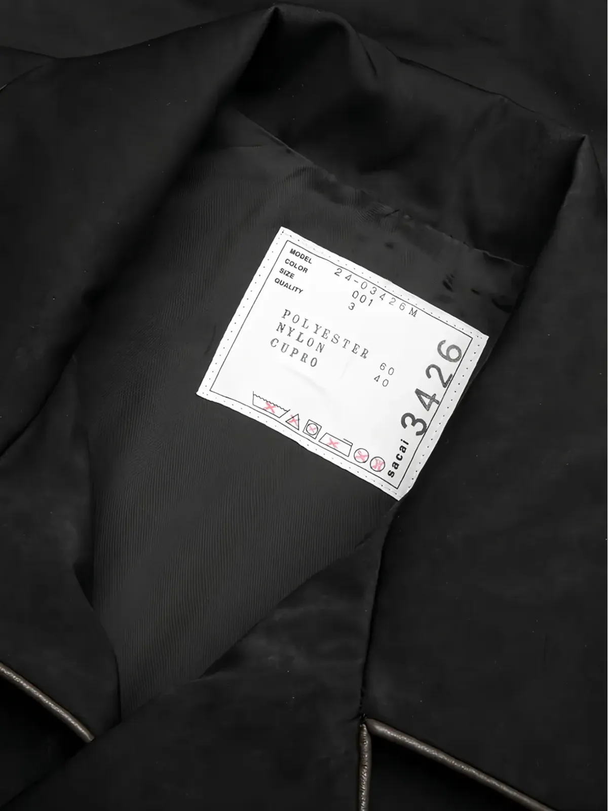 sacai コントラストトリム シャツジャケット - 画像5