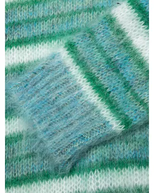 Marni Vネックストライプカーディガン - Green - サムネイル4