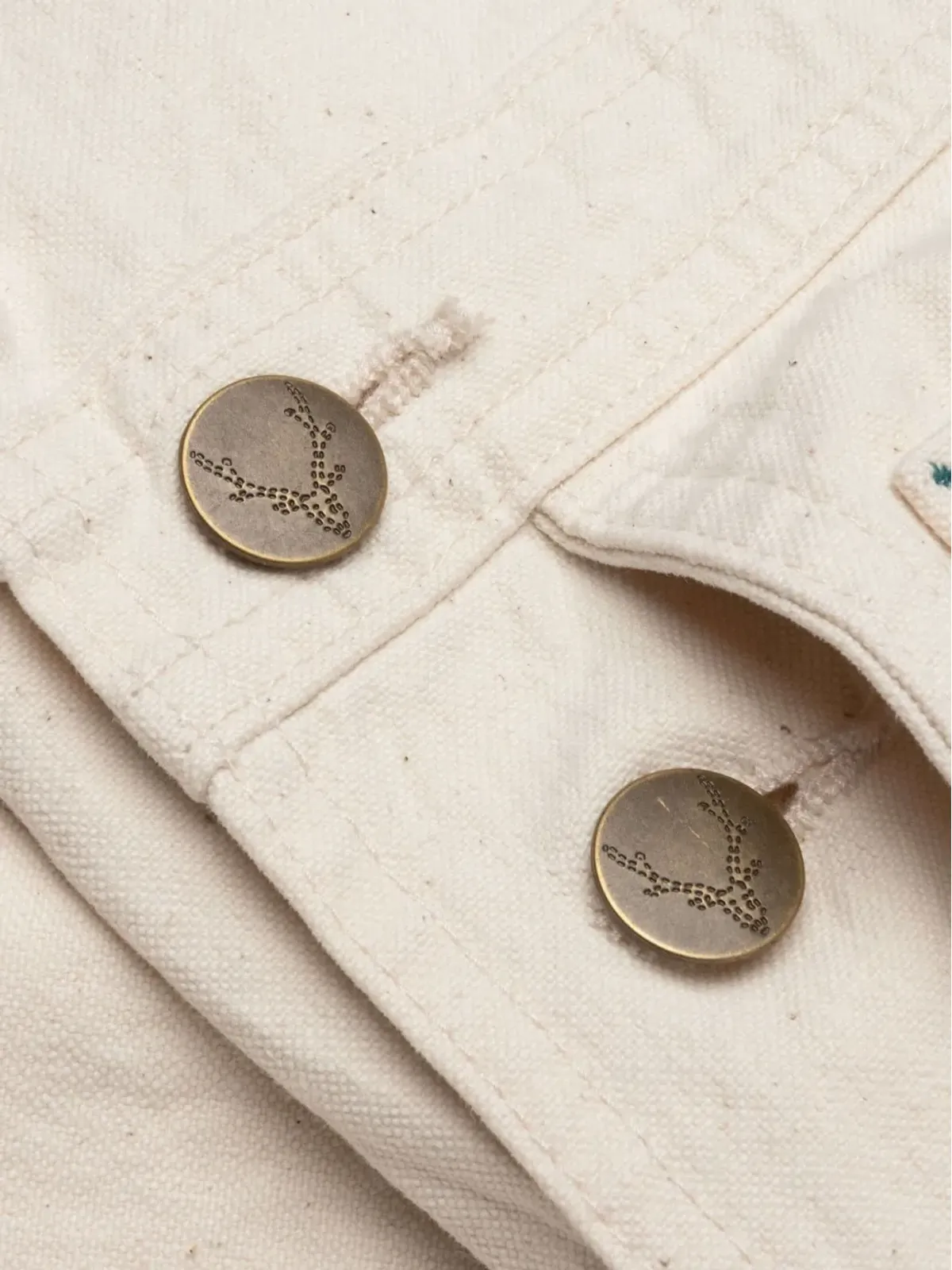 SOUTH2 WEST8 コットンキャンバス ボタンオーバーオール - 画像5