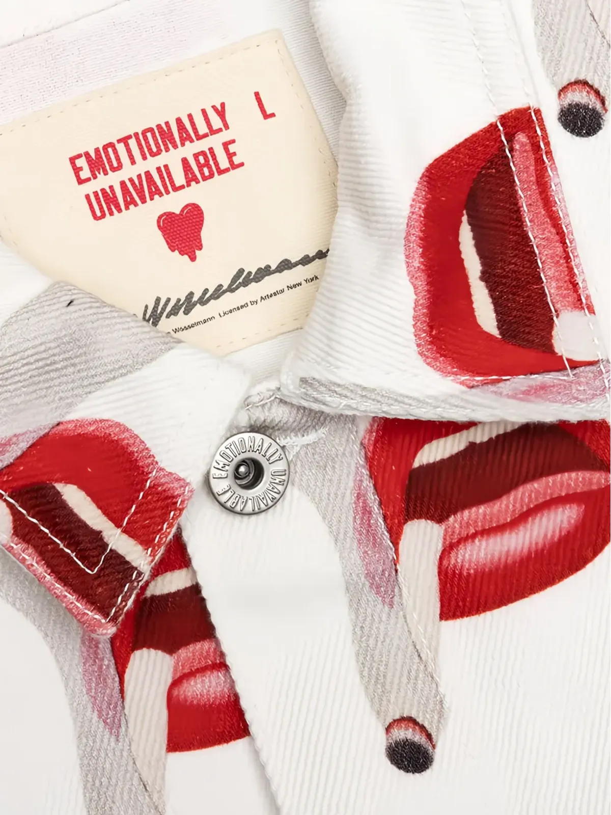 Emotionally Unavailable スモーキングリップスプリントデニムジャケット - 画像3