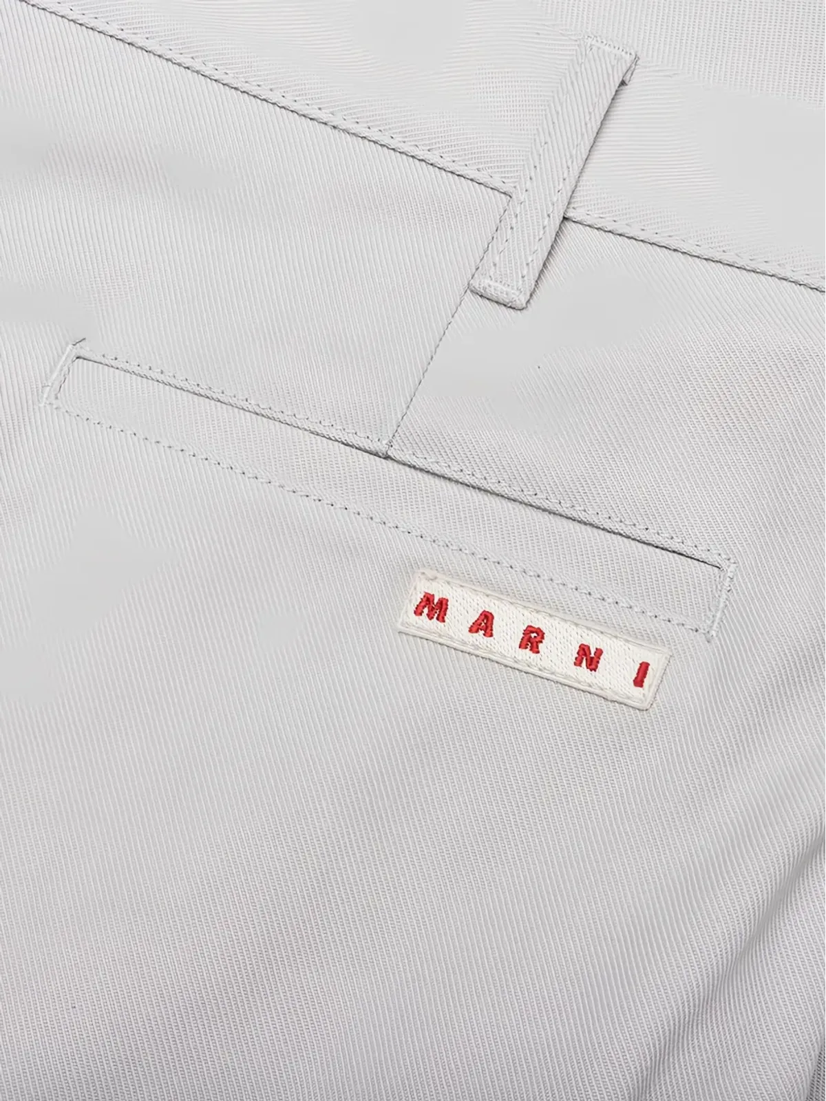 Marni コットン混紡クロップドパンツ - 画像3