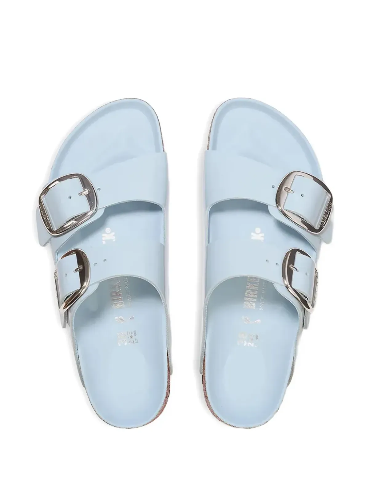 Birkenstock ダブルバックルスライド ブルー - 画像3