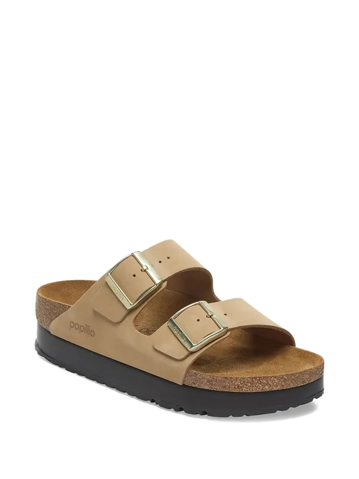 Birkenstock ダブルバックル・プラットフォーム・スライド - 画像2