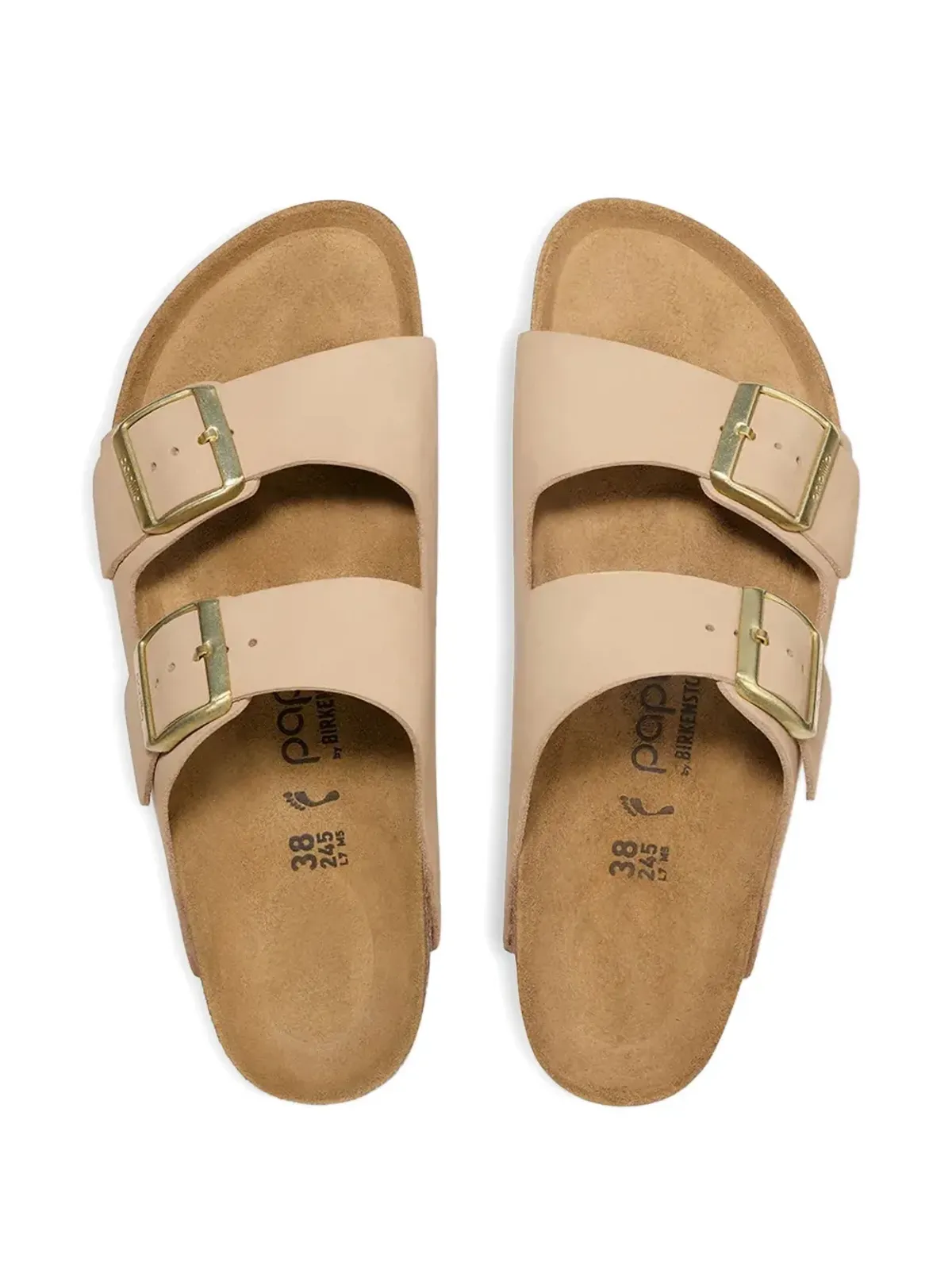 Birkenstock ダブルバックル・プラットフォーム・スライド - 画像3