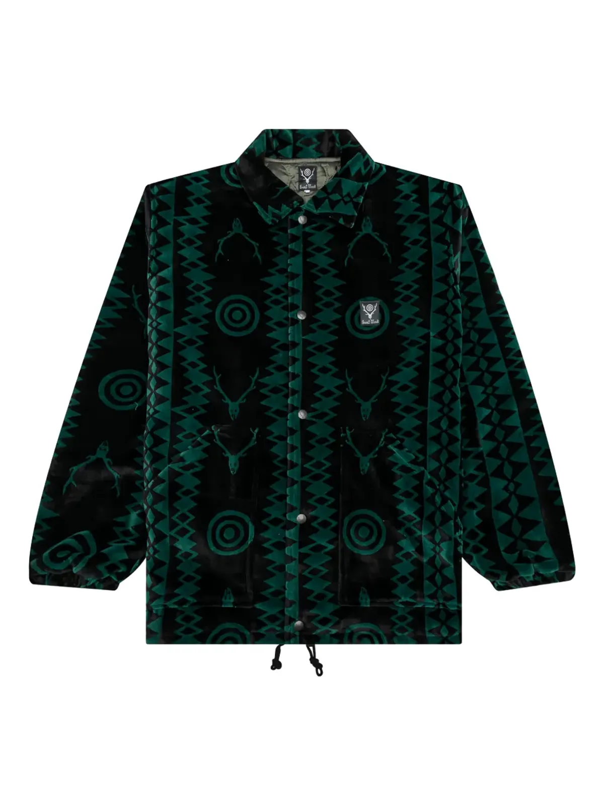 SOUTH2 WEST8 鹿柄コーチシャツジャケット - 画像1