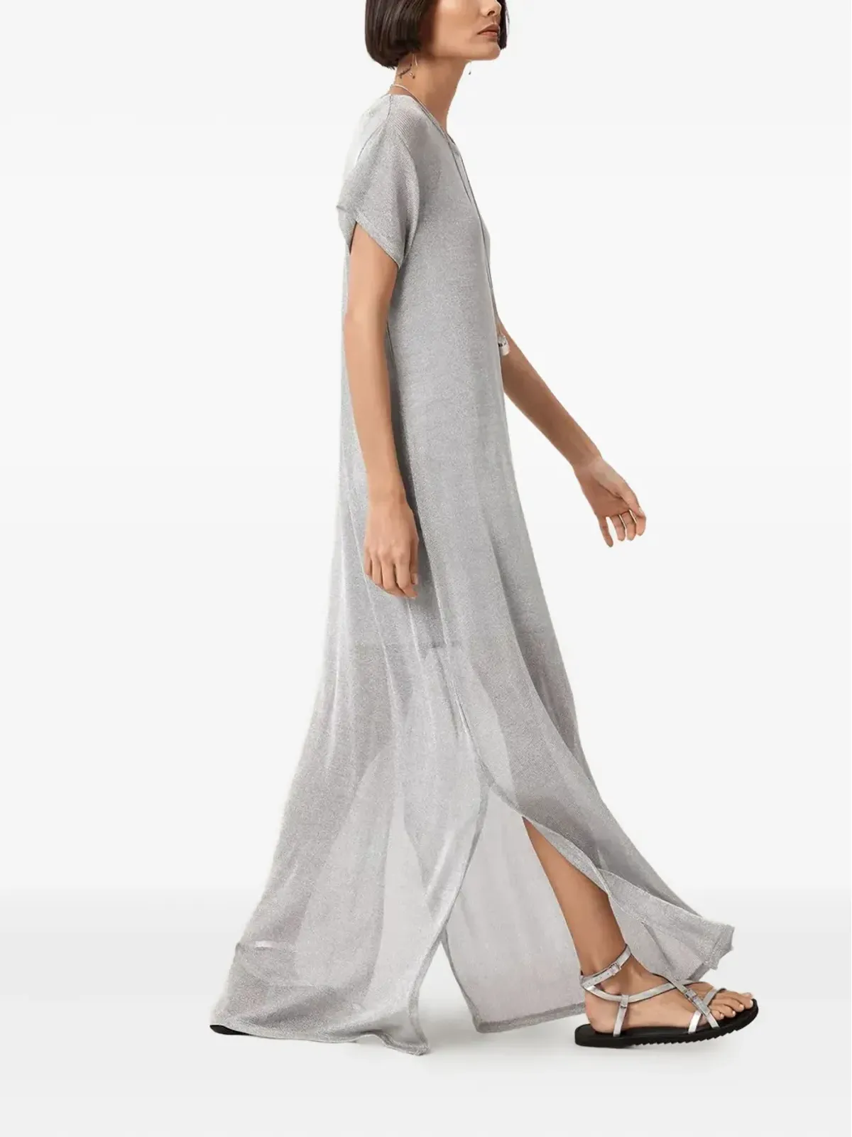 AllSaints サイドスリット入りマキシドレス - 画像2