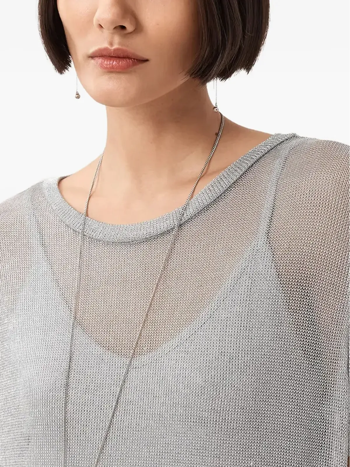 AllSaints サイドスリット入りマキシドレス - 画像4