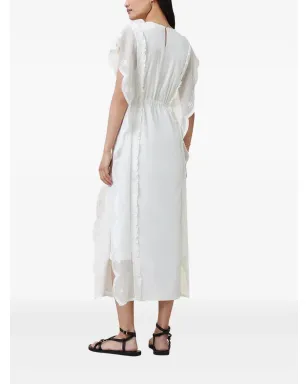 AllSaints オーラ レースインサート付きフリルミディドレス - サムネイル2