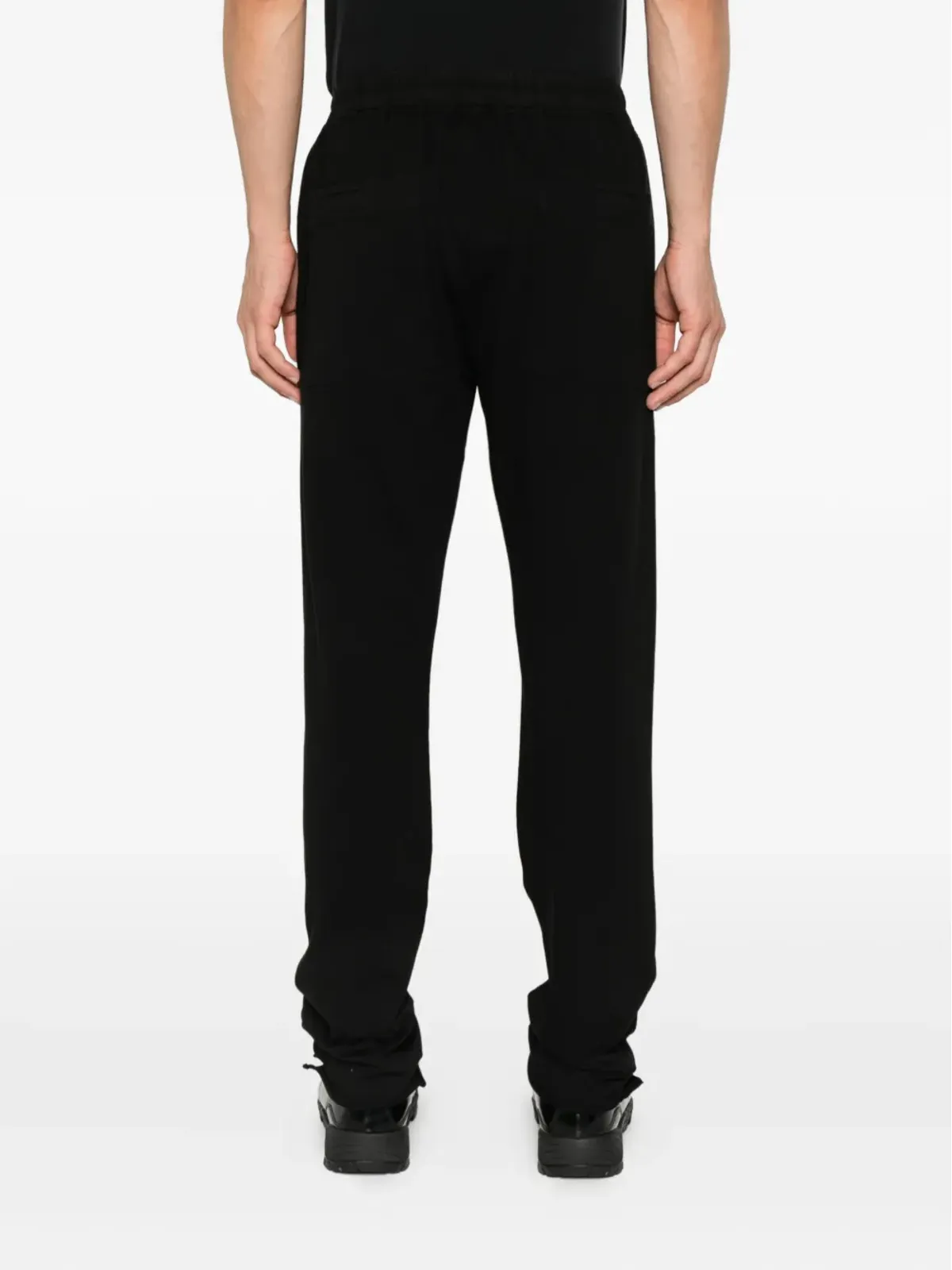 Rick Owens DRKSHDW ドローストリング付きフリンジヘム トラックパンツ - 画像4
