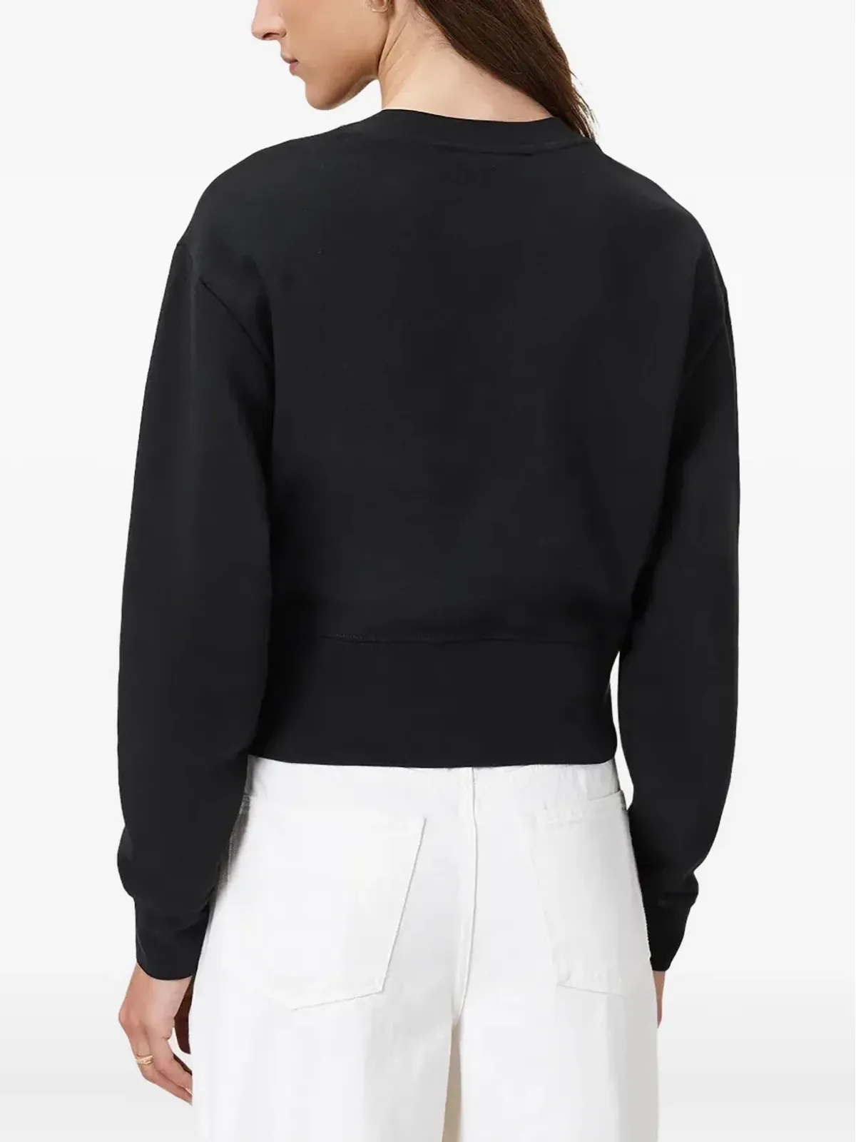 AllSaints エンブリッシュド スウェットシャツ ブラック - 画像2