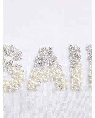 AllSaints Amelie パール装飾Tシャツ - サムネイル5