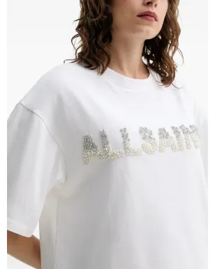 AllSaints Amelie パール装飾Tシャツ - サムネイル4
