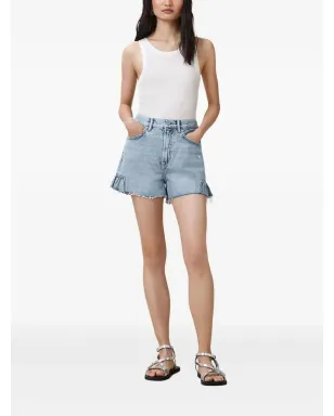 AllSaints エリアナ ラッフルディテール デニムショーツ - サムネイル2