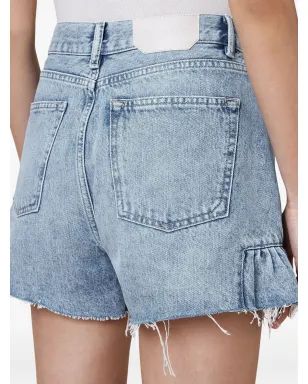 AllSaints エリアナ ラッフルディテール デニムショーツ - サムネイル4