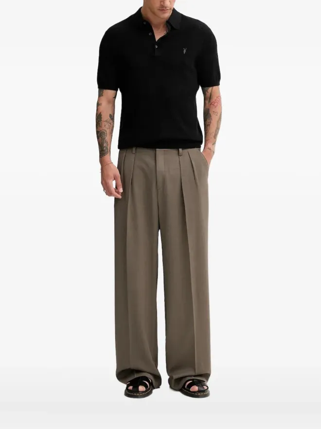 ALLSAINTS AllSaints ニットコットン ポロシャツの商品画像