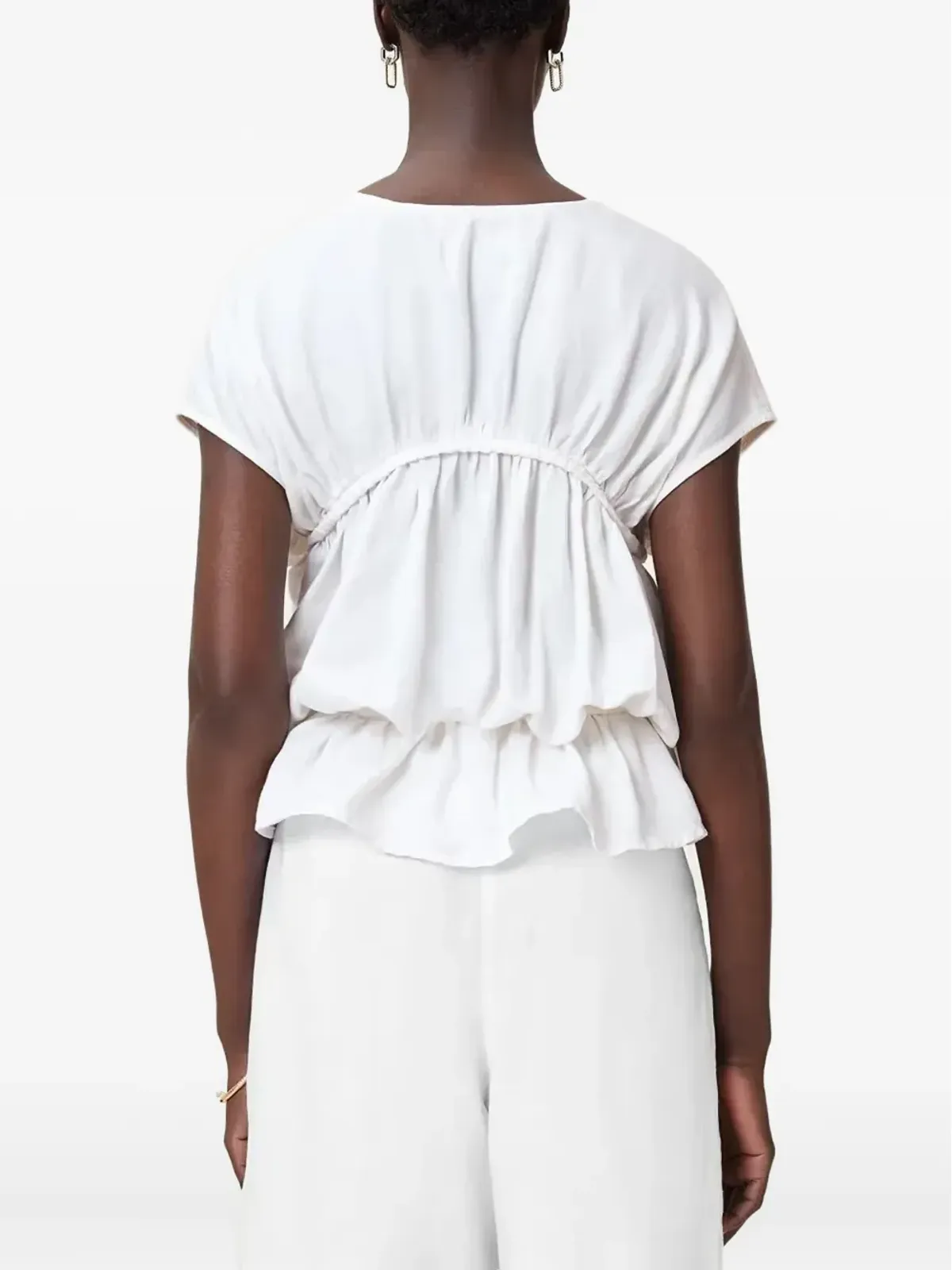 AllSaints Remy タイフロント・フリルトップ - 画像4