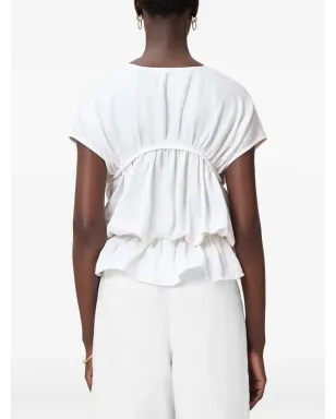 AllSaints Remy タイフロント・フリルトップ - サムネイル4
