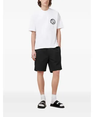 AllSaints ドローストリング・エラスティックウエスト ショーツ - ブラック - サムネイル2