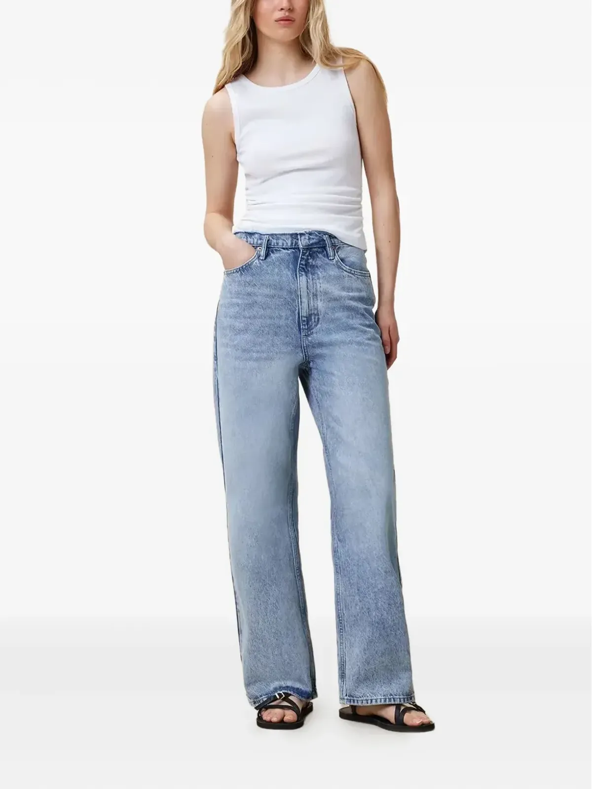 AllSaints フレイドエッジジーンズ - 画像2