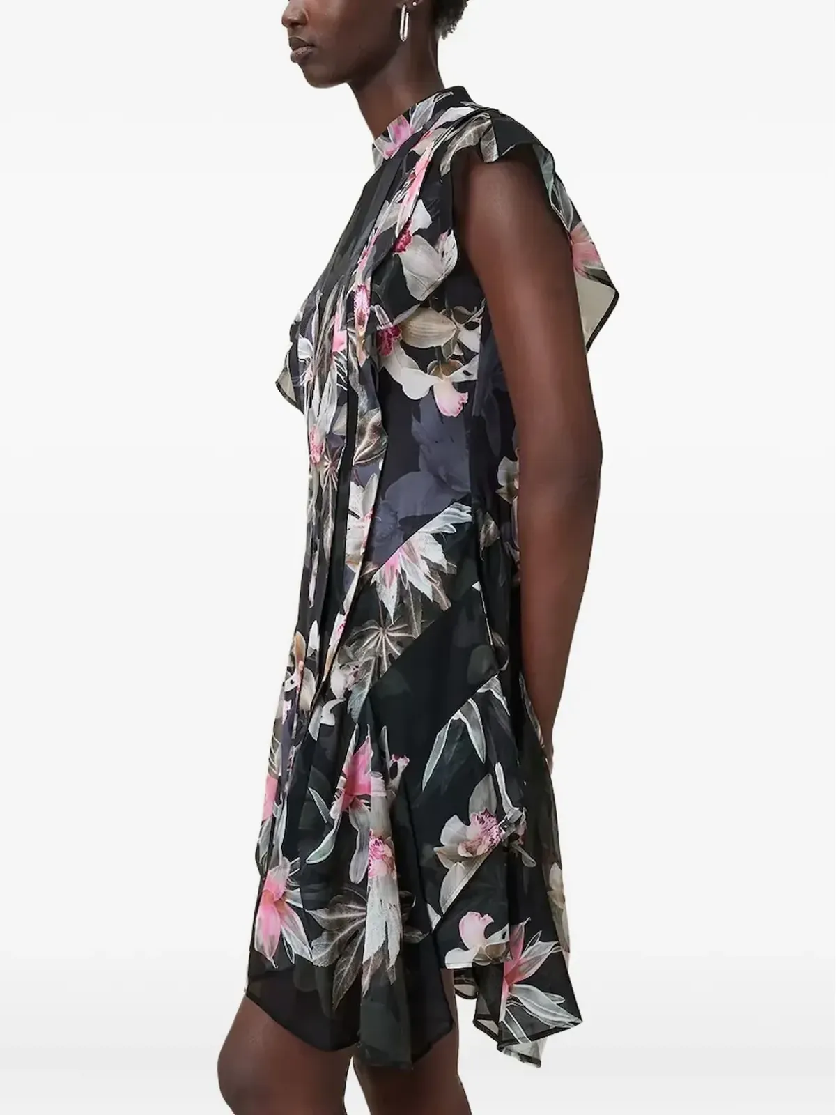 AllSaints 花柄プリーツドレス - 画像3