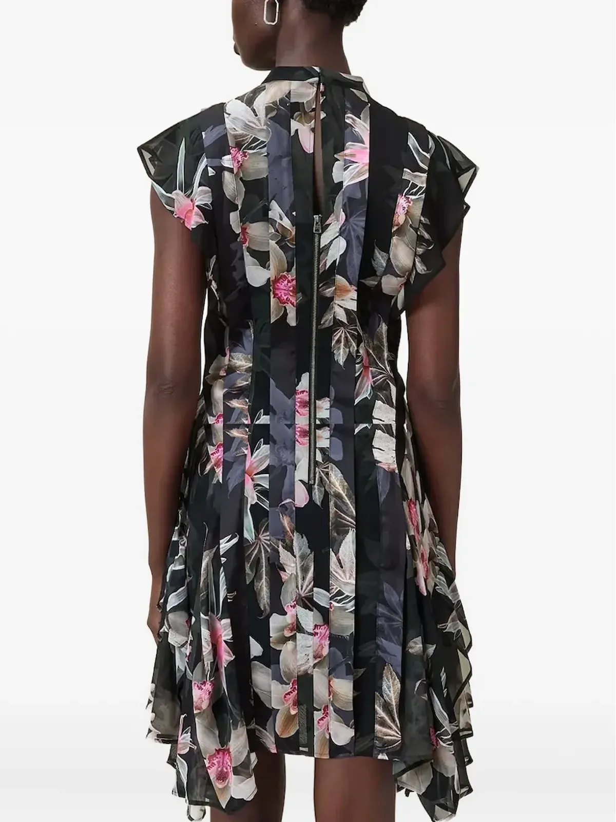 AllSaints 花柄プリーツドレス - 画像4