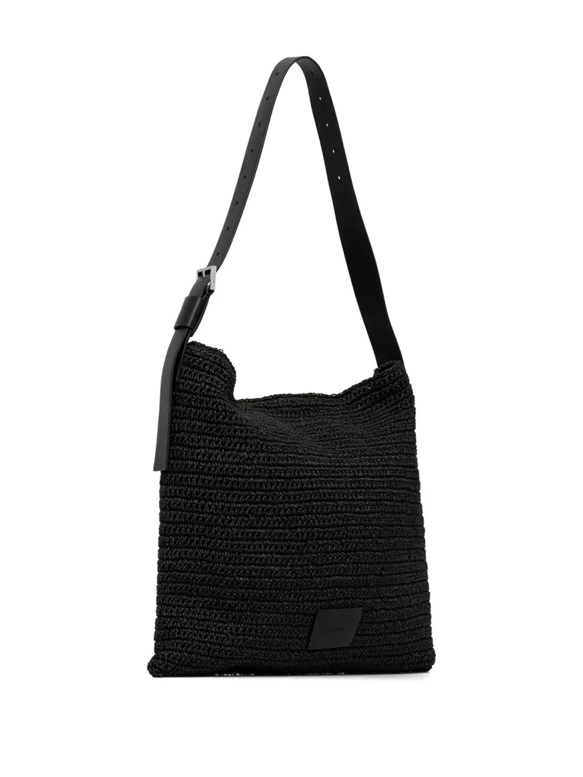 AllSaints アシャ レザー・ストラップ クロシェ編み トートバッグ - 画像2