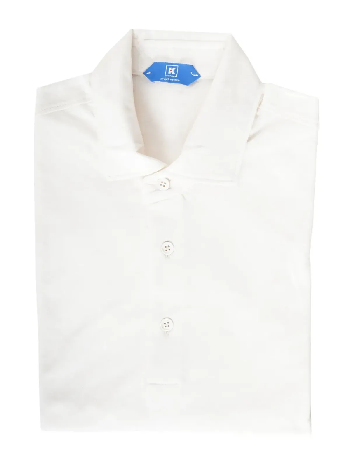 Kired POSI quarter-button cotton polo shirt - White - 画像5