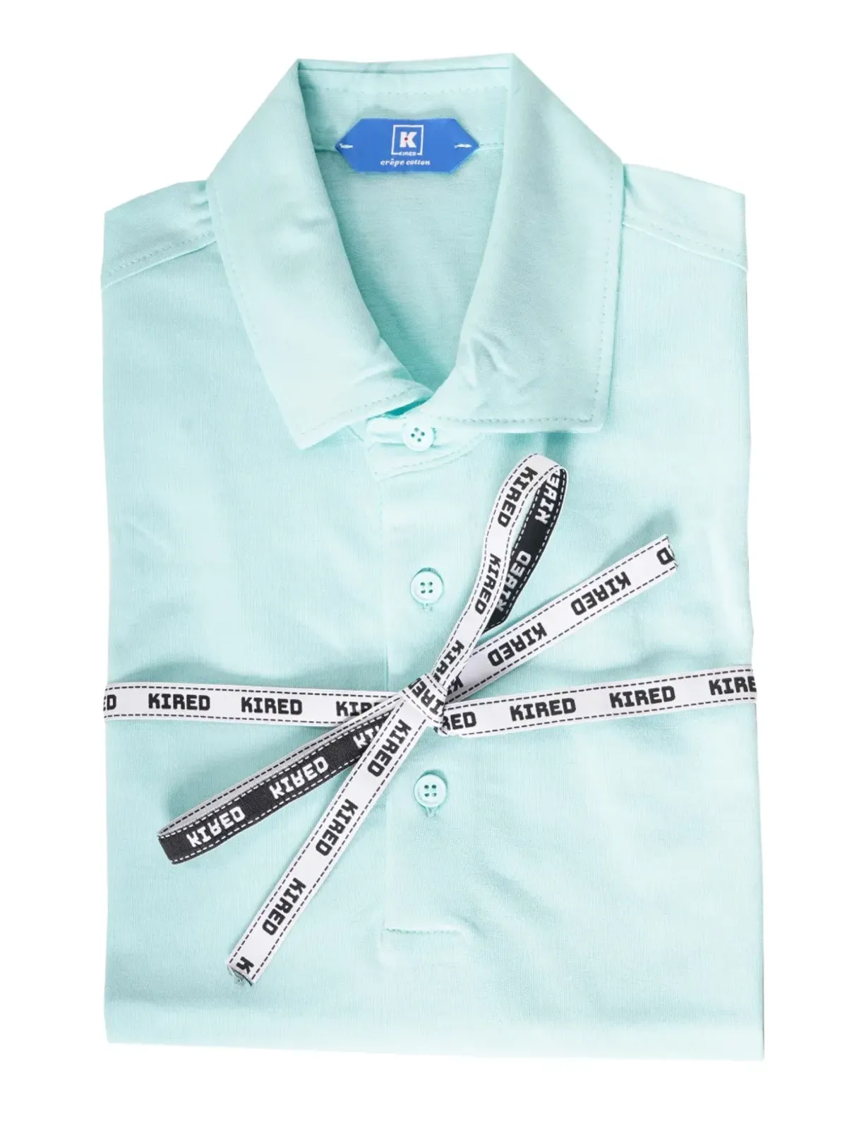 Kired POSI quarter-button cotton polo shirt - White - 画像3