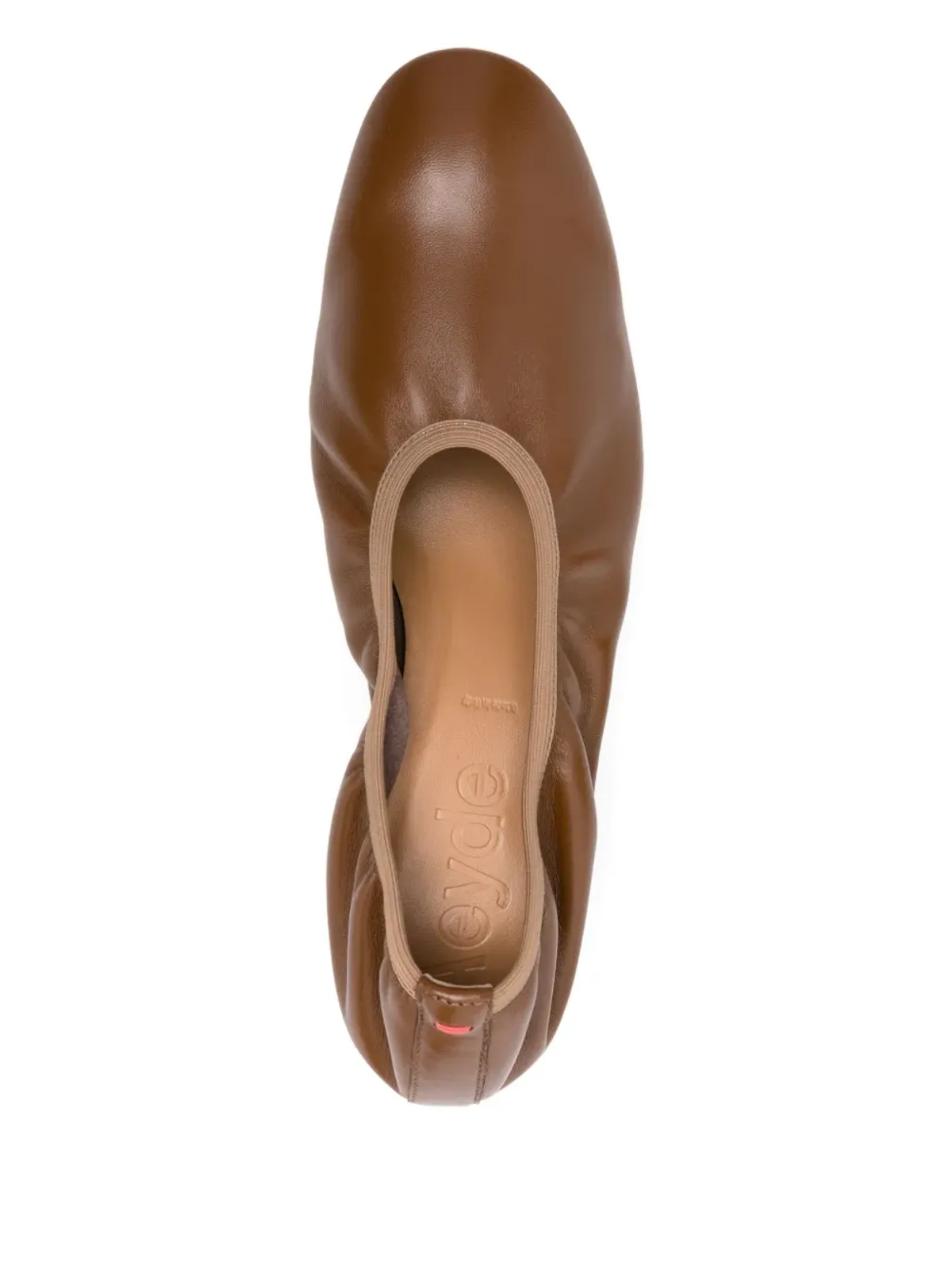 Aeyde エラスティックパネル ブロックヒール パンプス - 画像4