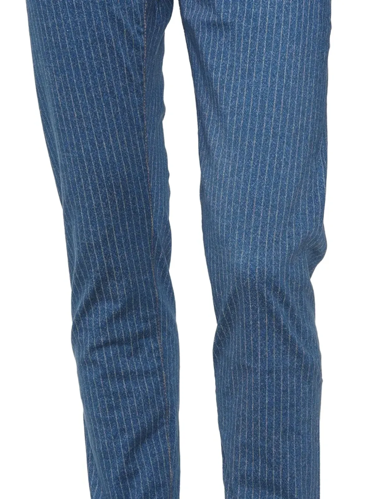 Sartoria Tramarossa ピンストライプコットンパンツ - ブルー - 画像4