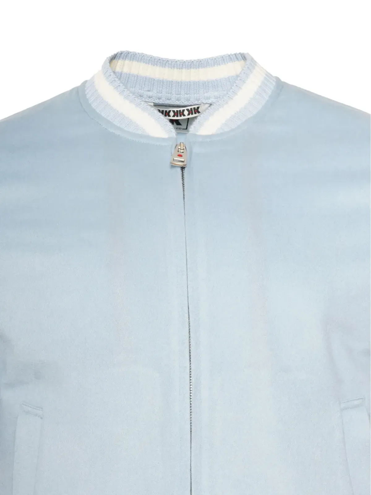 Kired x Kired Didier ribbed-trim cashmere bomber jacket - Blue - 画像3