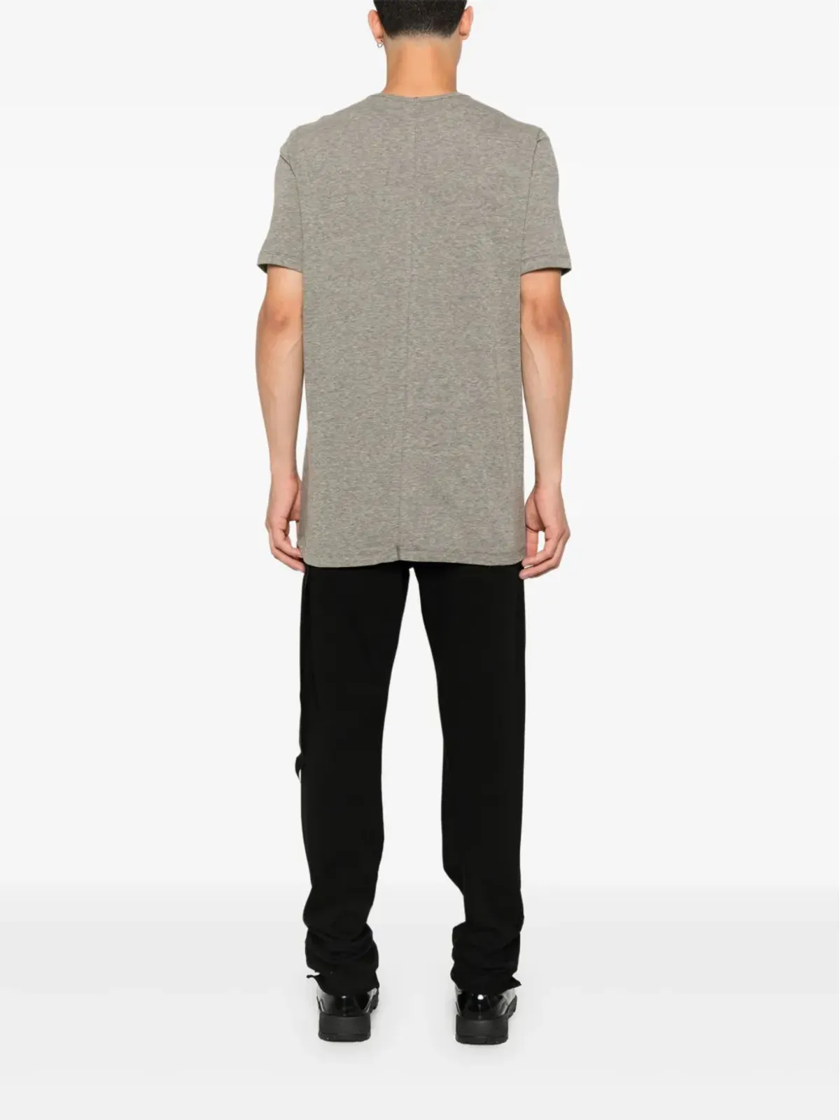 Rick Owens DRKSHDW サイドタイ付きコットンTシャツ - 画像3