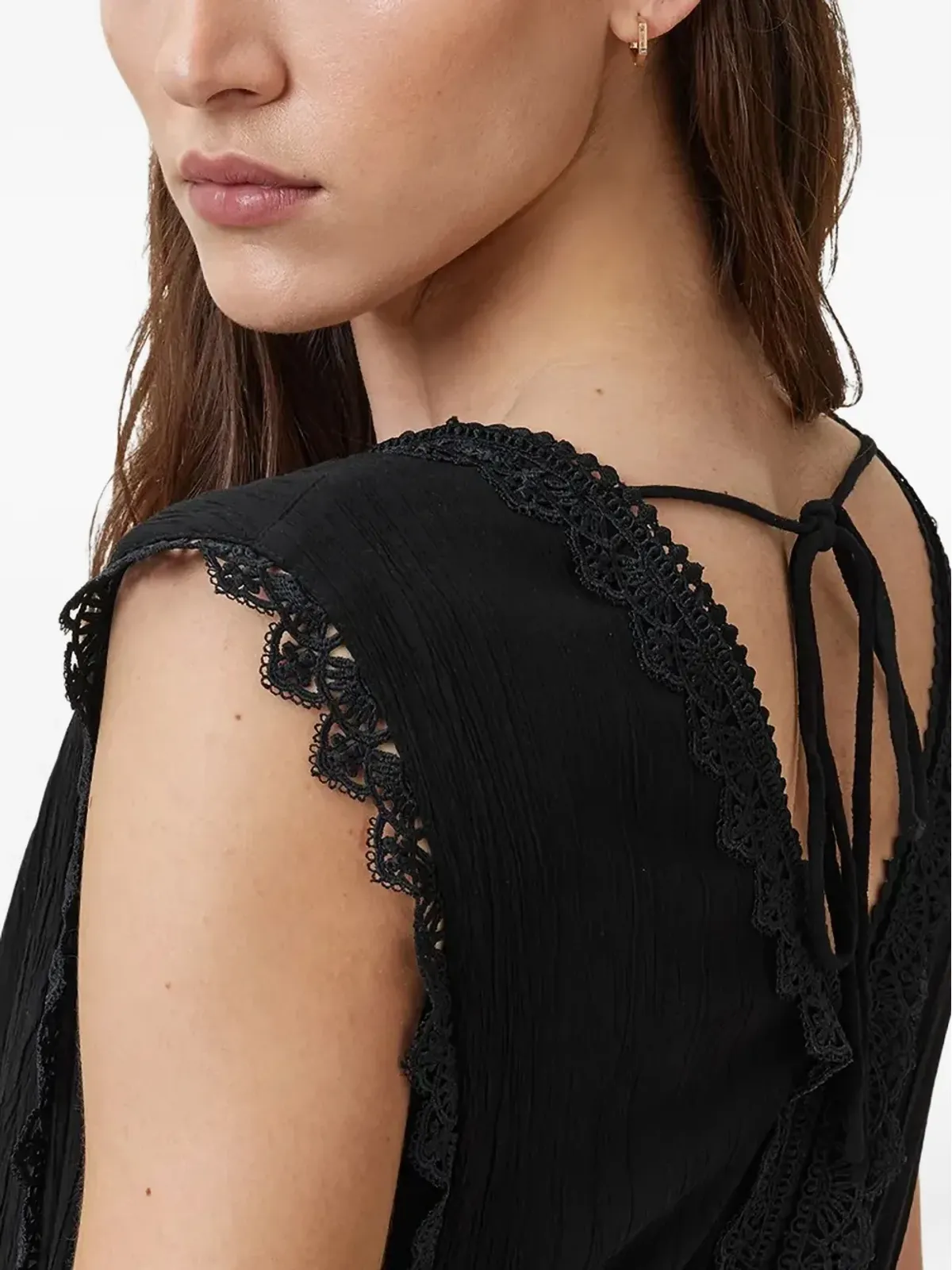 AllSaints Xanthe レーストリム マキシドレス - 画像5